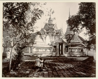 Wat Pho, 1890 door Robert Lenz